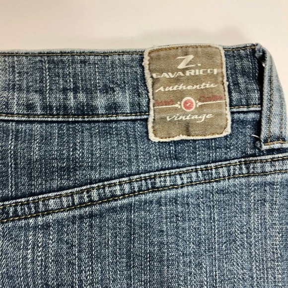 VTG Z Cavaricci Jean Skirt Womens Pockets Denim Slit 90s Y2K Grunge 14 - Picture 3 of 4